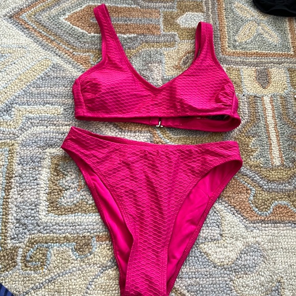 Xhilaration Other - Hot pink bikini size medium